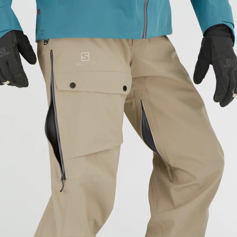 Pantalones De Esquí Salomon Qst 3L Hombre Kaki | MX BZYE351